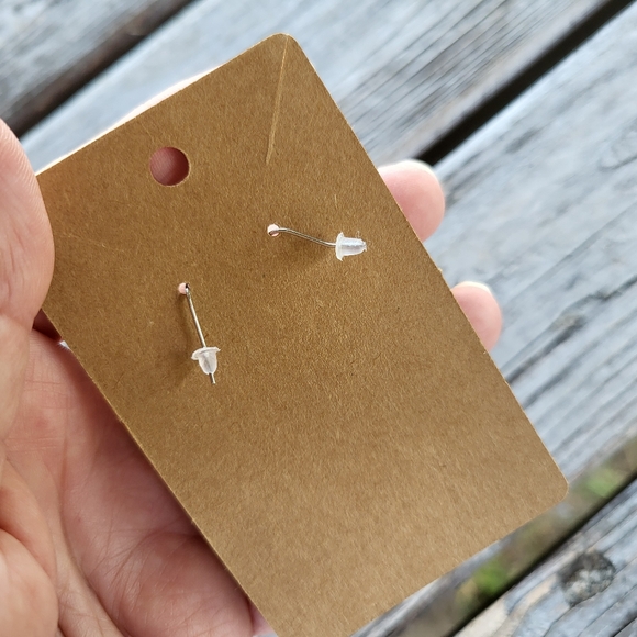 New & Handmade 🌿 Micro-macramé earrings - fern - Picture 2 of 5